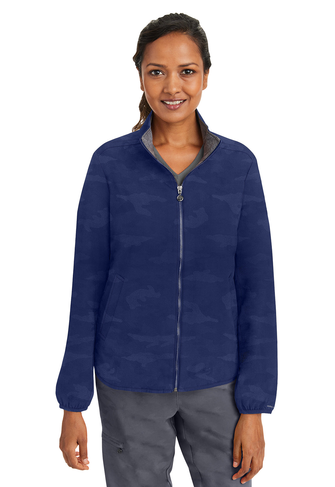 Women's Destini Camo Jacket - Navy
